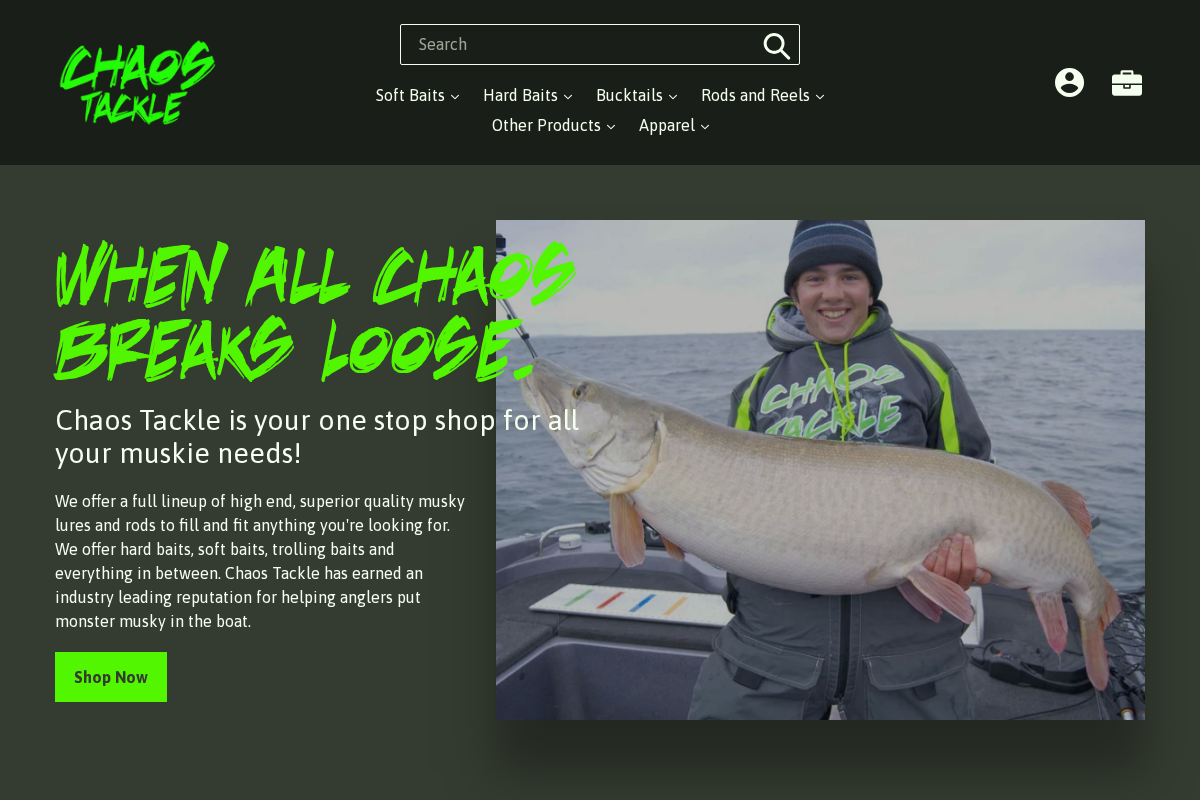 chaostackle.com homepage screenshot