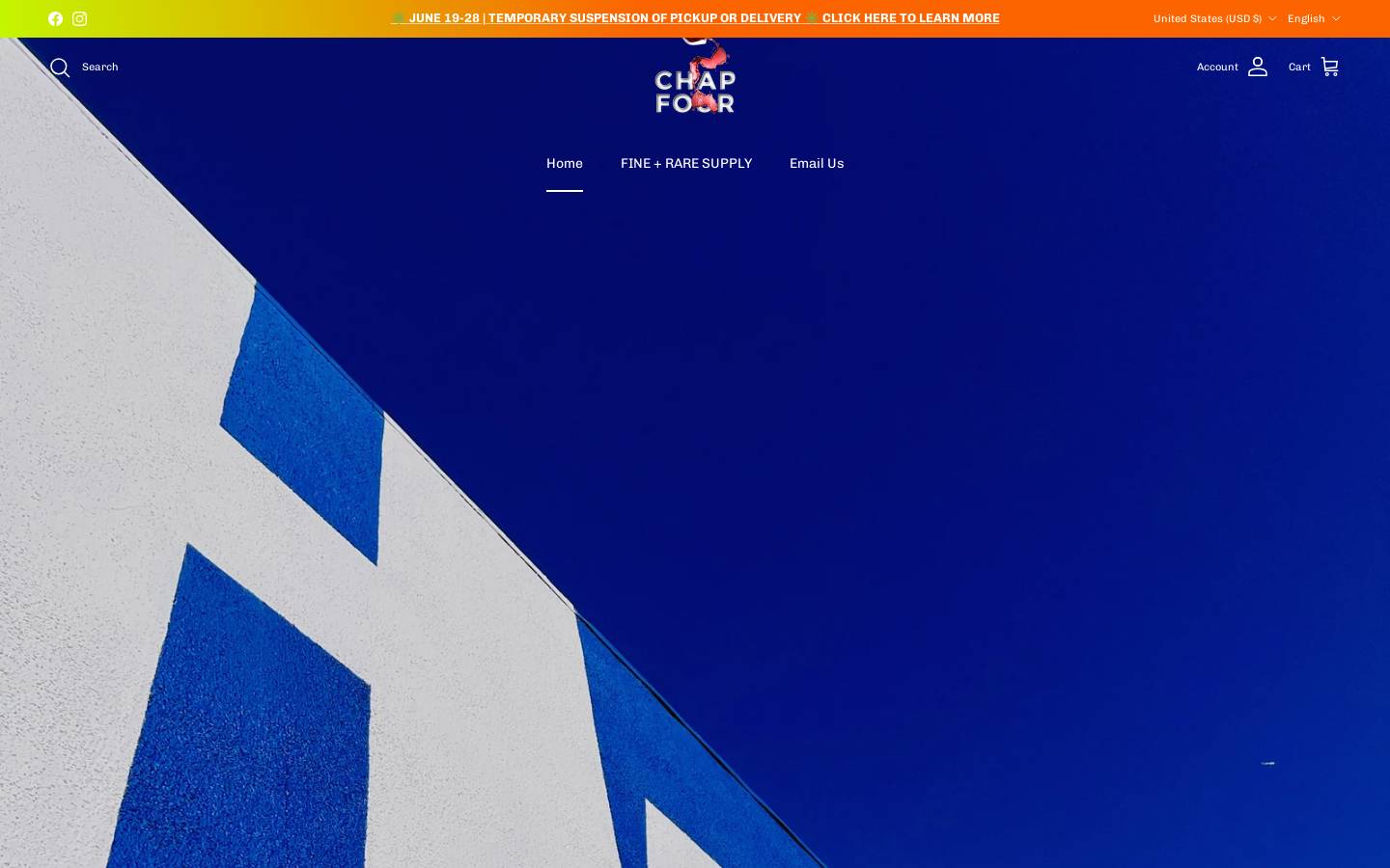 chap4wine.com homepage screenshot