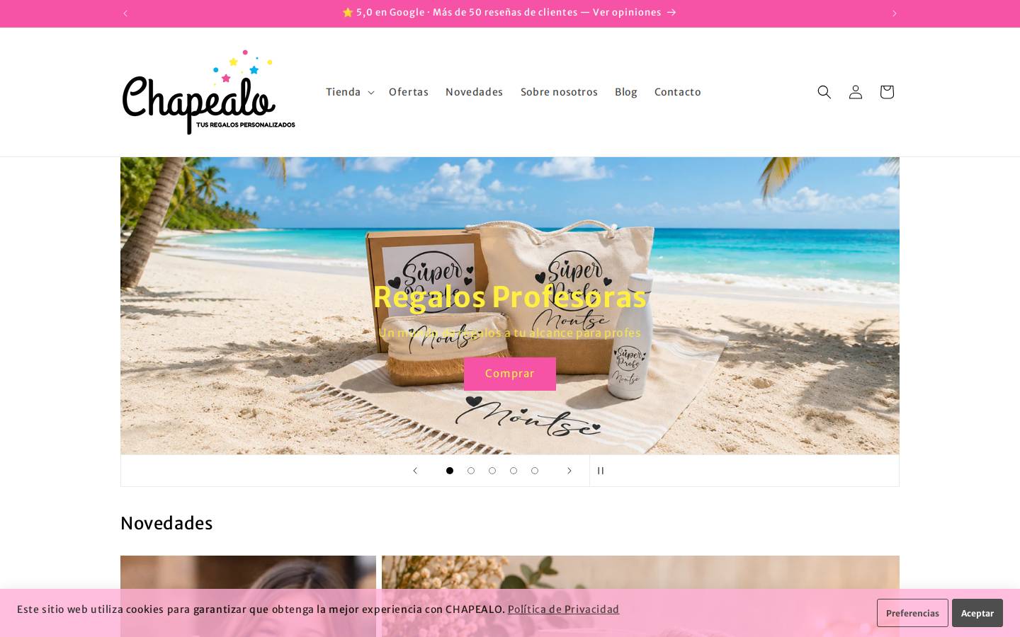 chapealo.com homepage screenshot