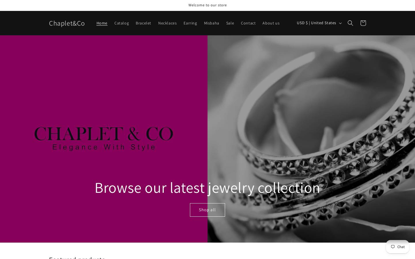 chapletandco.com homepage screenshot