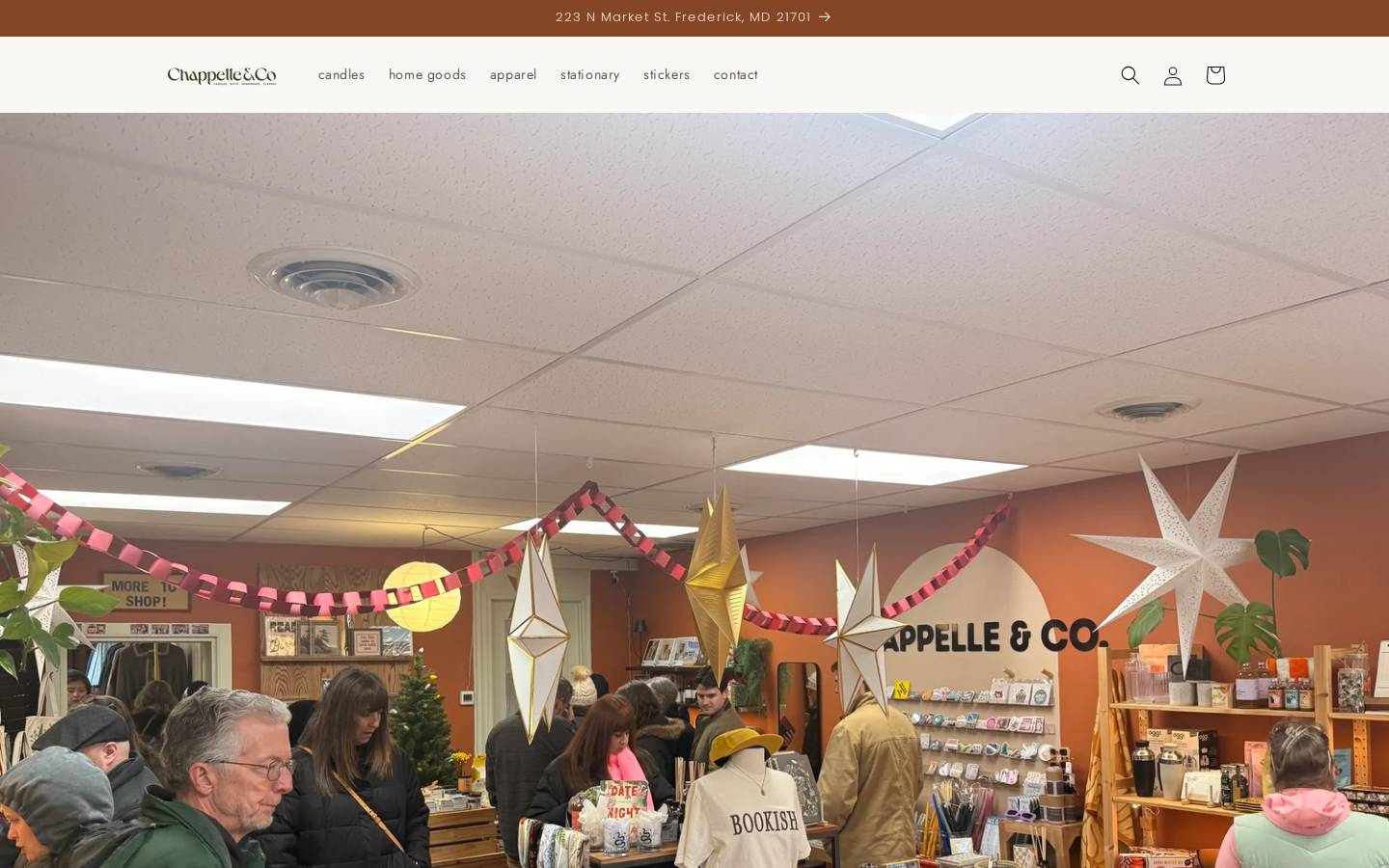 chappelleandco.com homepage screenshot