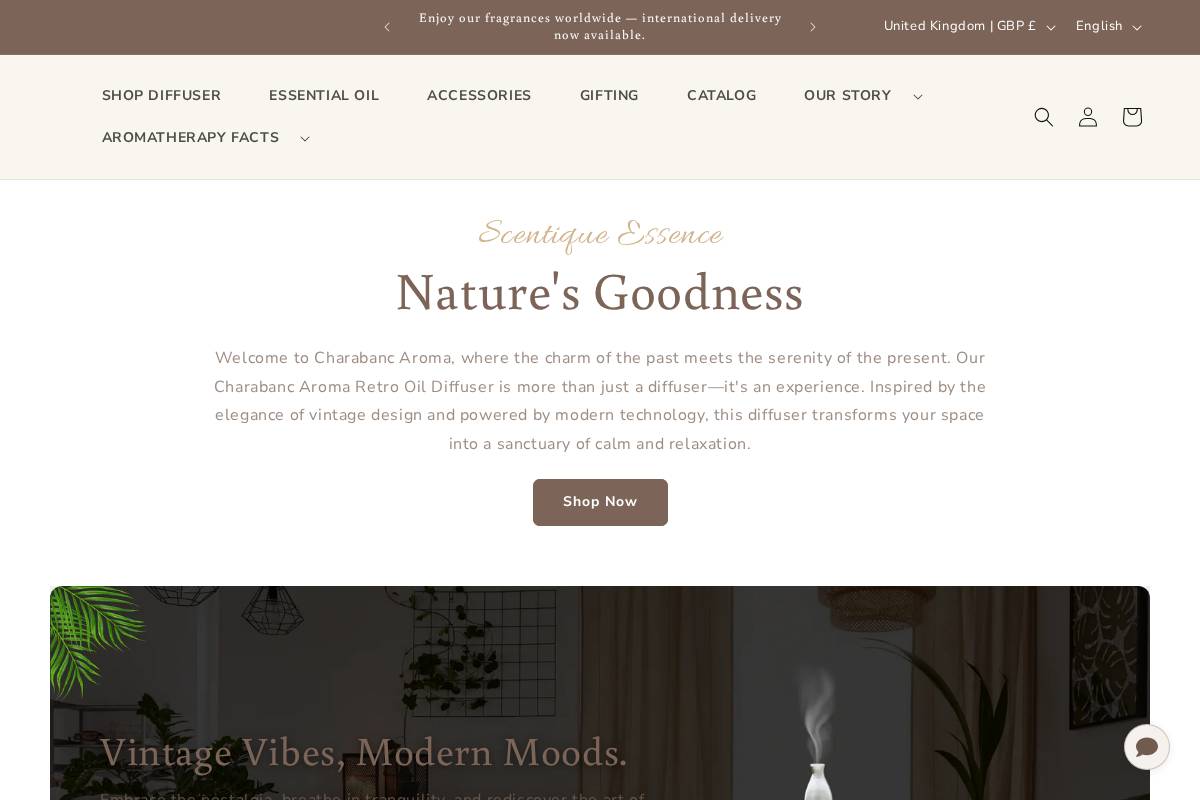 Charabancaroma homepage screenshot