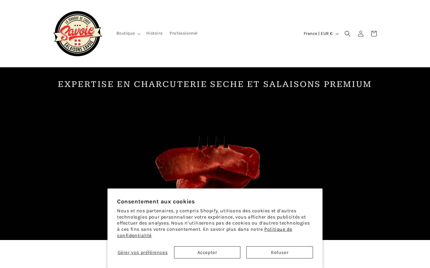 charcuteriesavoie.com homepage screenshot