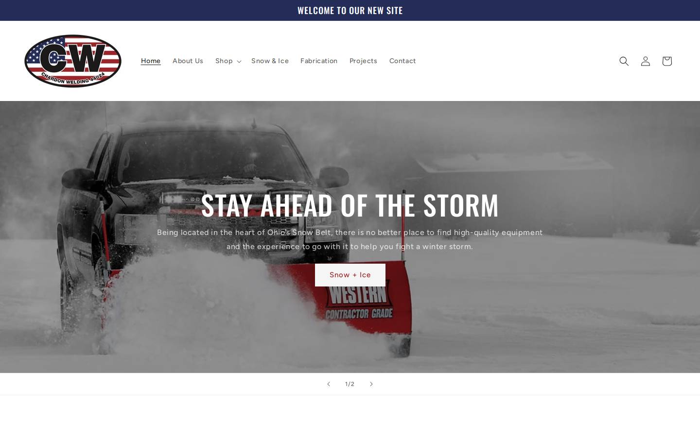 chardonwelding.com homepage screenshot