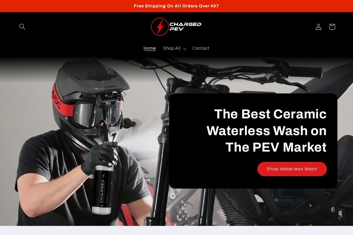 Charged PEV homepage screenshot
