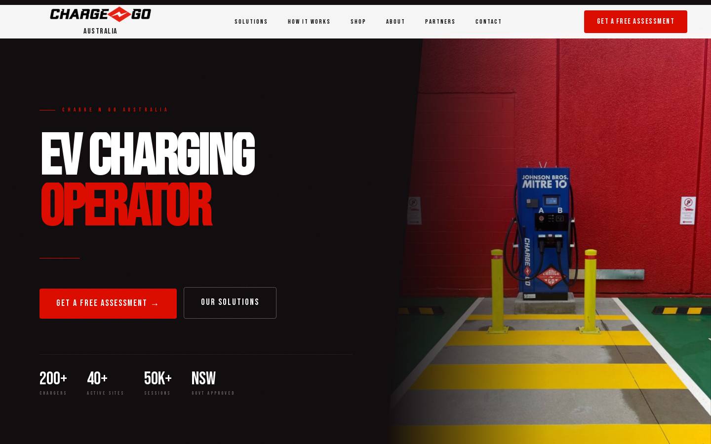 chargengo.au homepage screenshot