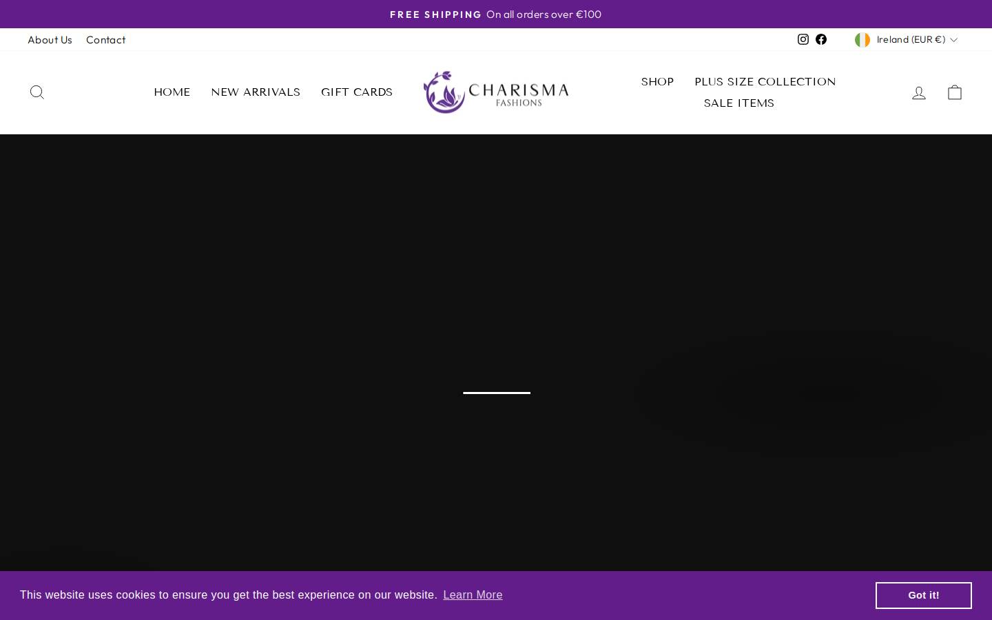 charismafashions.ie homepage screenshot