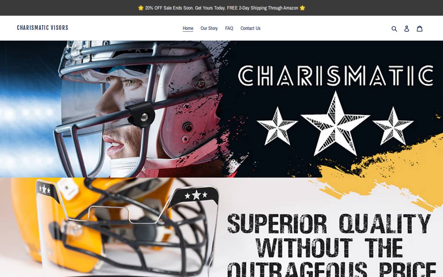 charismaticvisors.com homepage screenshot
