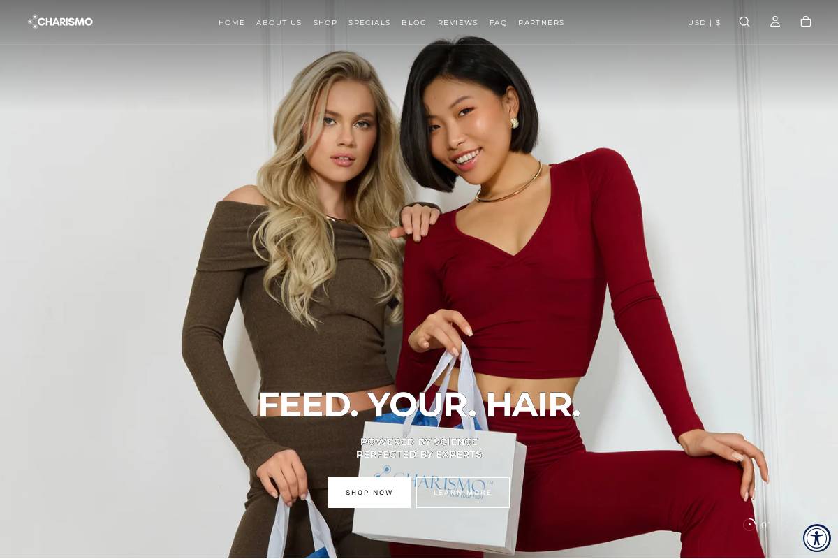 charismousa.com homepage screenshot