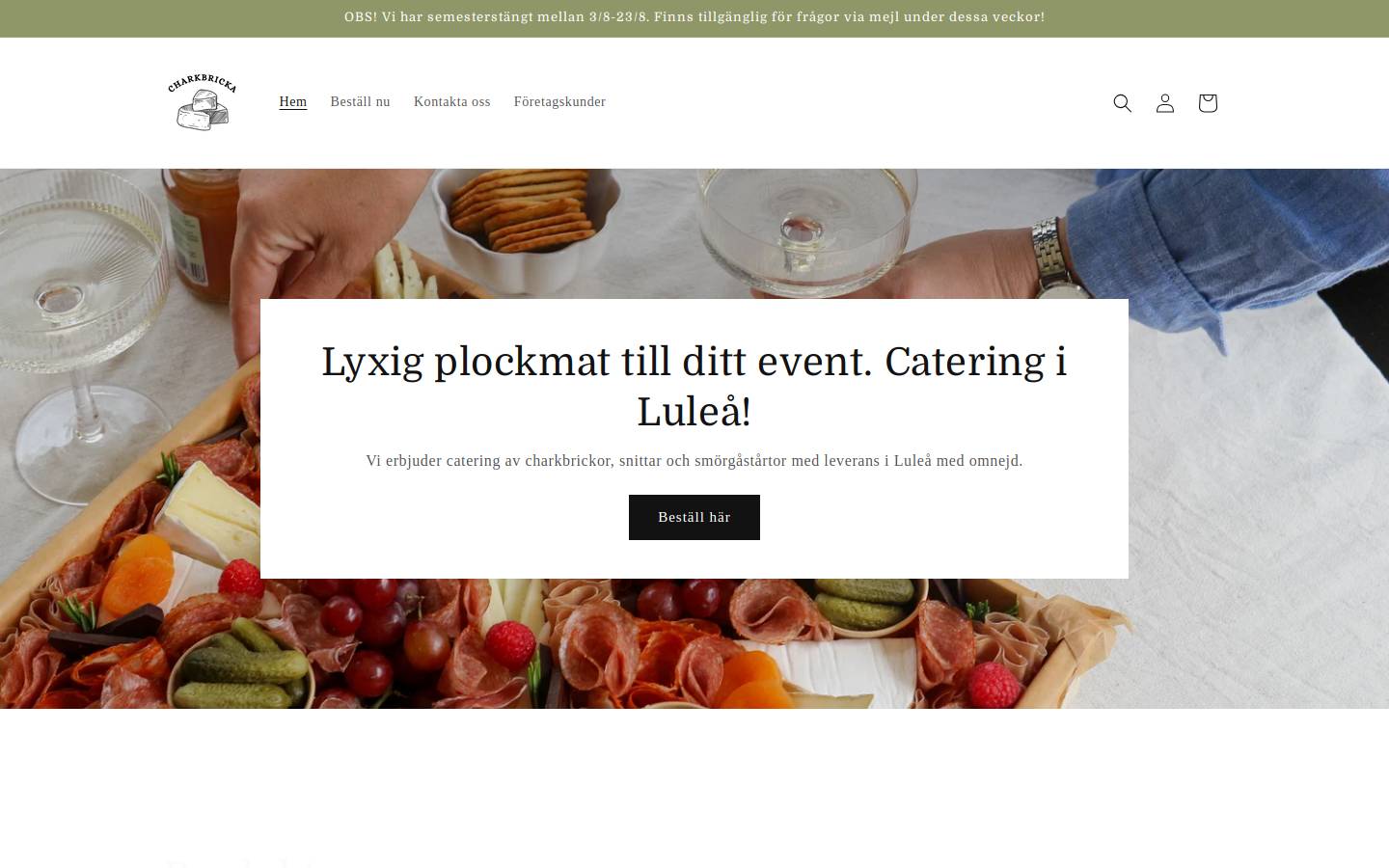 charkbricka.se homepage screenshot