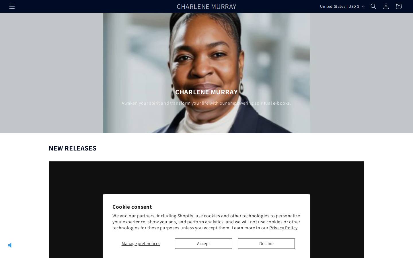 Charlene Murray homepage screenshot