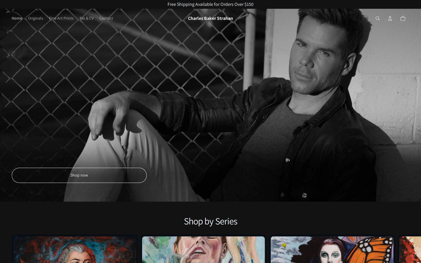 charlesbstrahan.com homepage screenshot