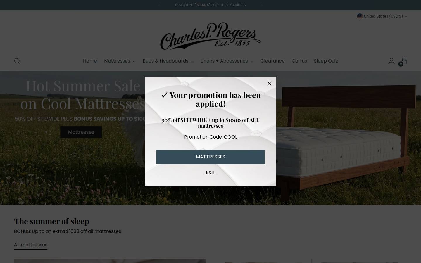 CharlesP.Rogers Beds homepage screenshot