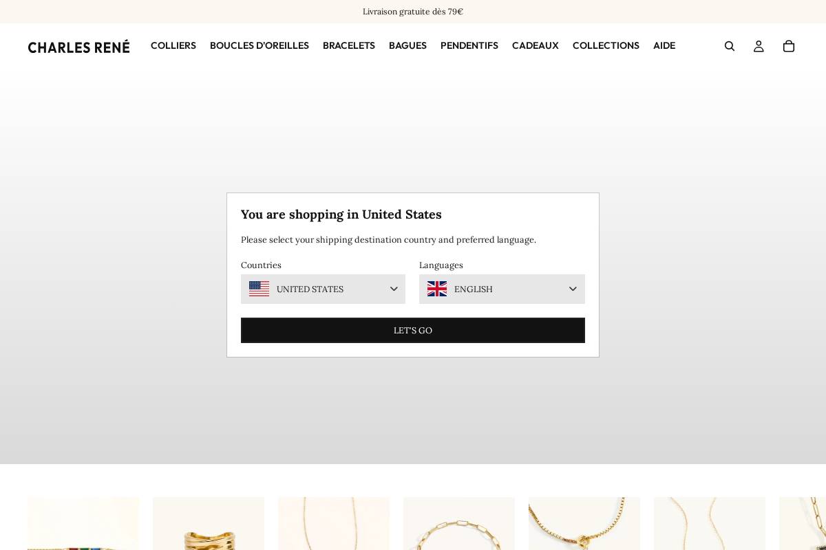 Charlesrene homepage screenshot