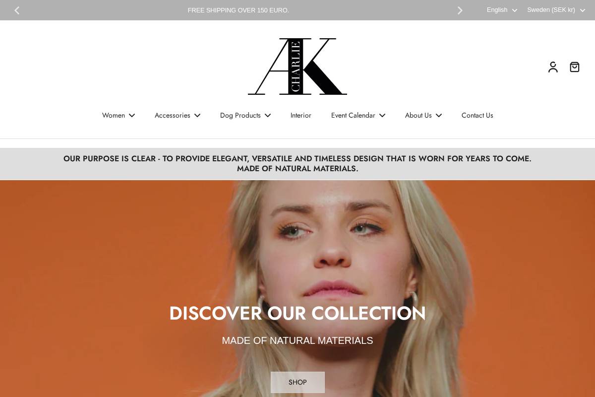 charlieak.com homepage screenshot