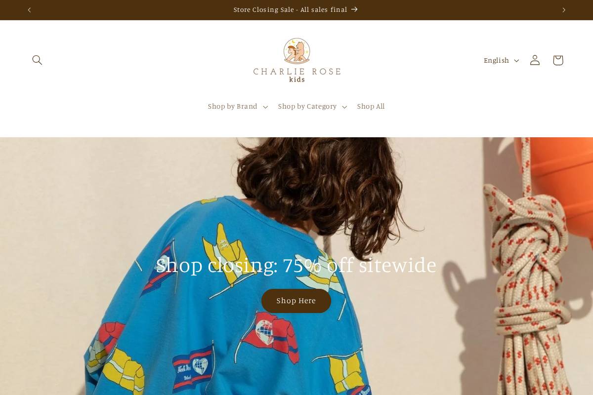 charlierosekids.com homepage screenshot