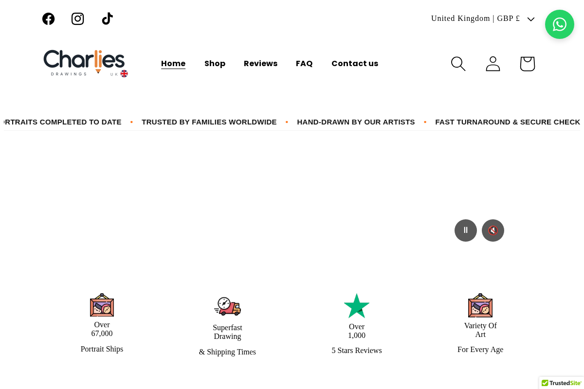 Charlies Drawings LLC homepage screenshot