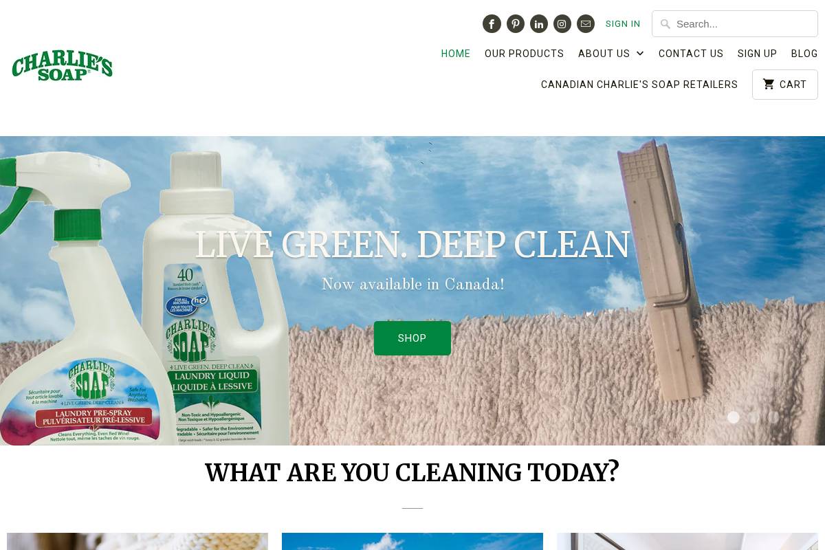 Sutherland Products homepage screenshot