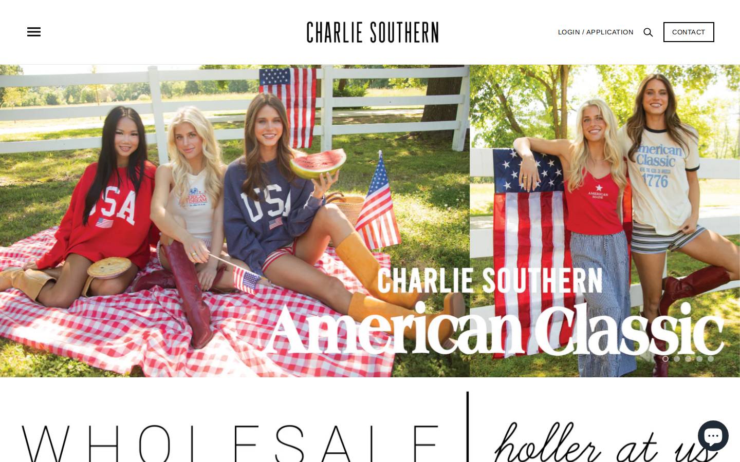 charliesouthern.com homepage screenshot