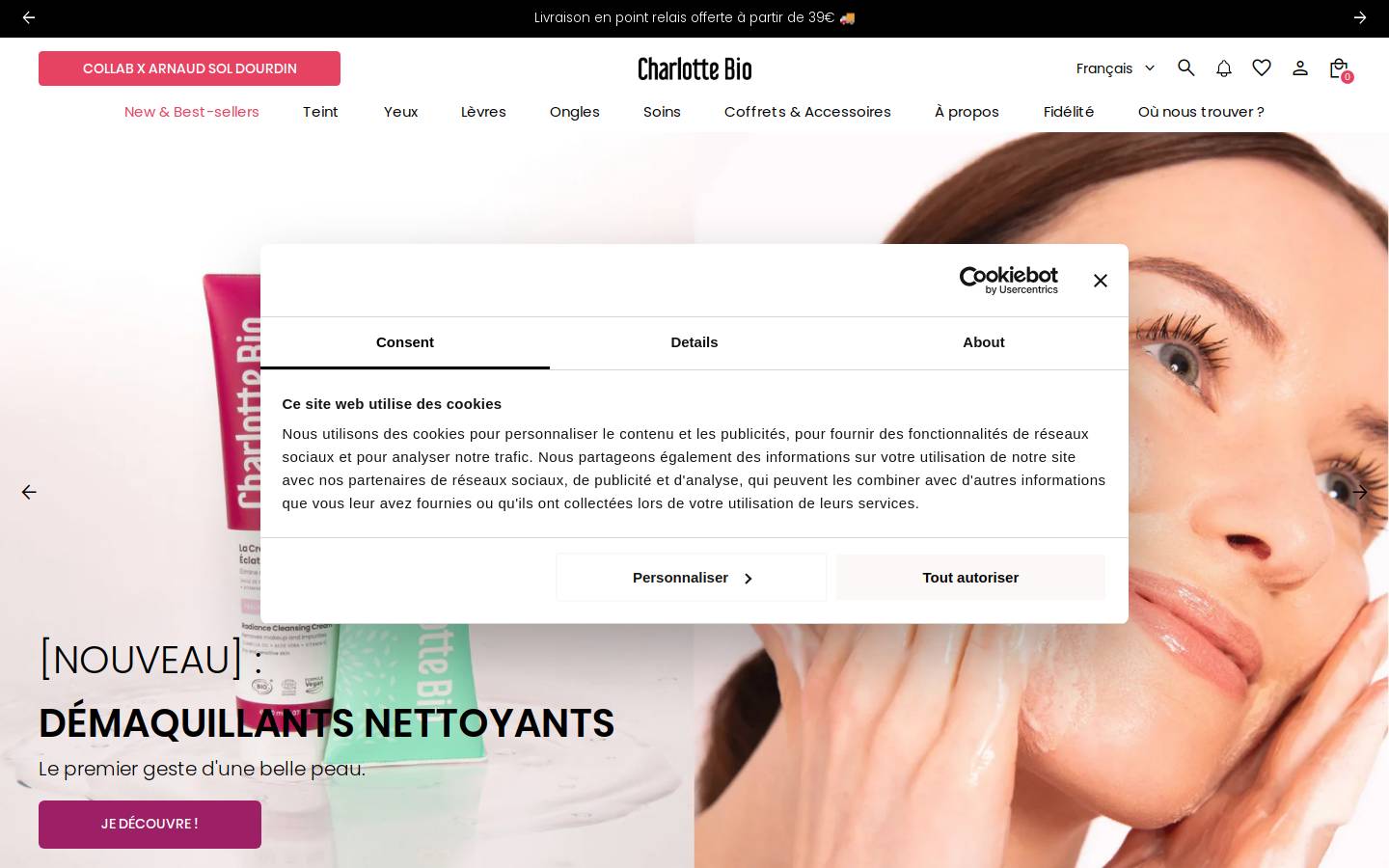 charlotte-makeup-bio.com homepage screenshot