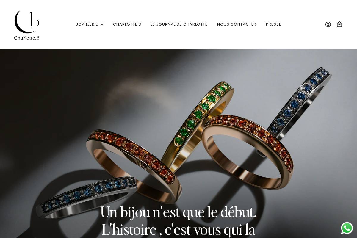 charlotteb.com homepage screenshot