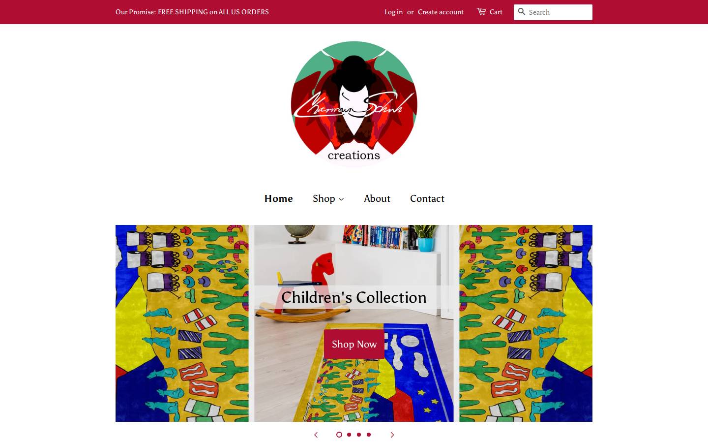 charmainscreations.com homepage screenshot