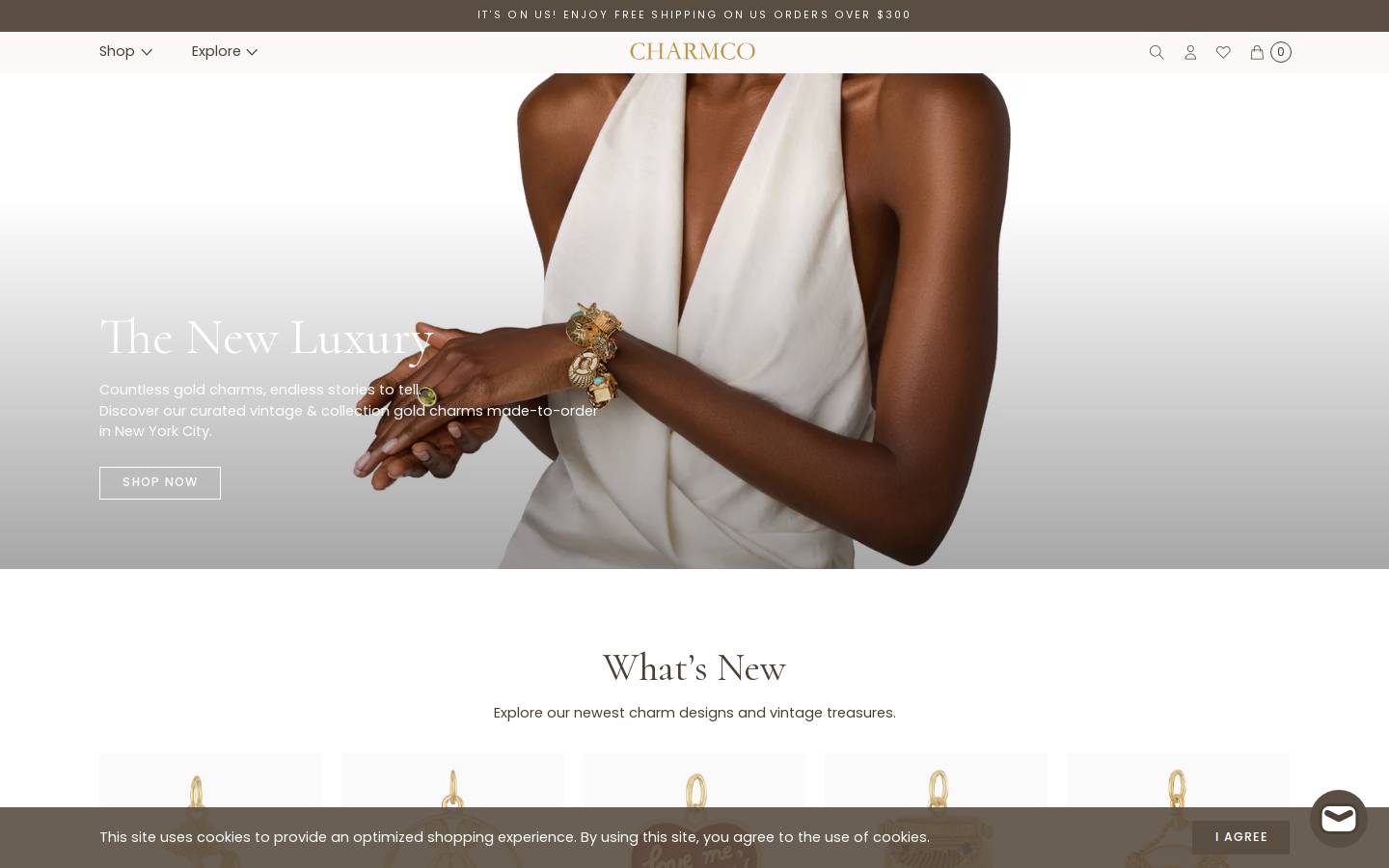 Charm homepage screenshot