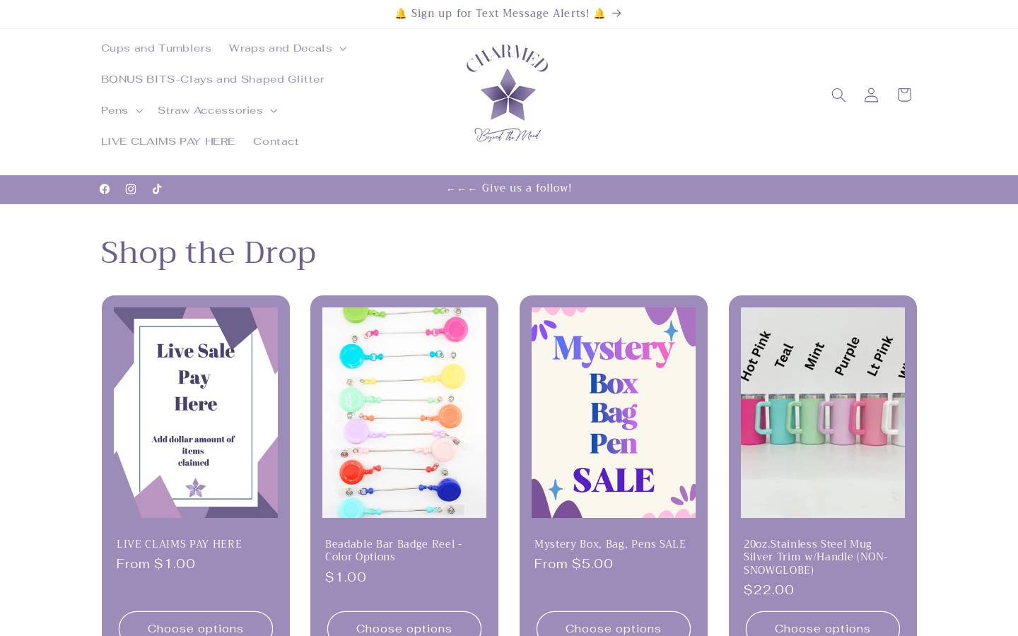charmedbeyondthemood.com homepage screenshot