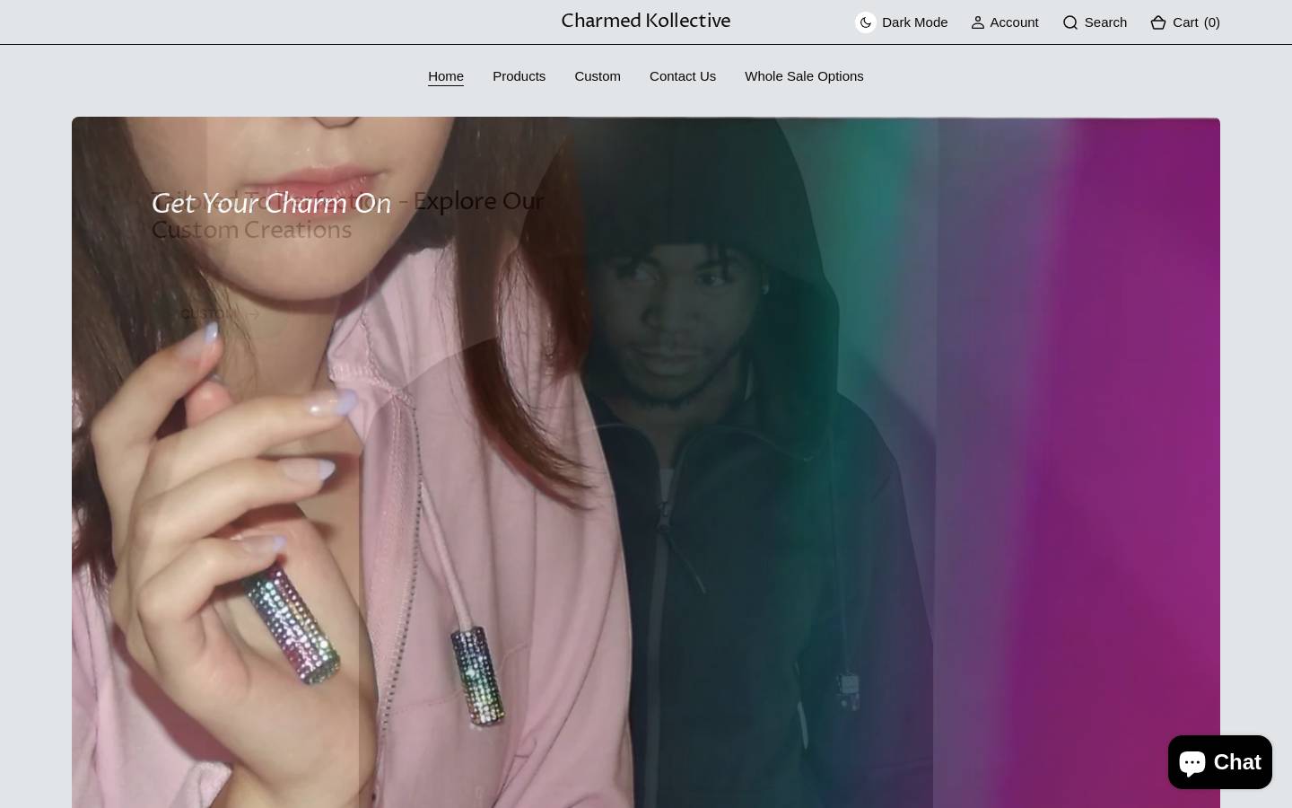 charmedkollective.com homepage screenshot