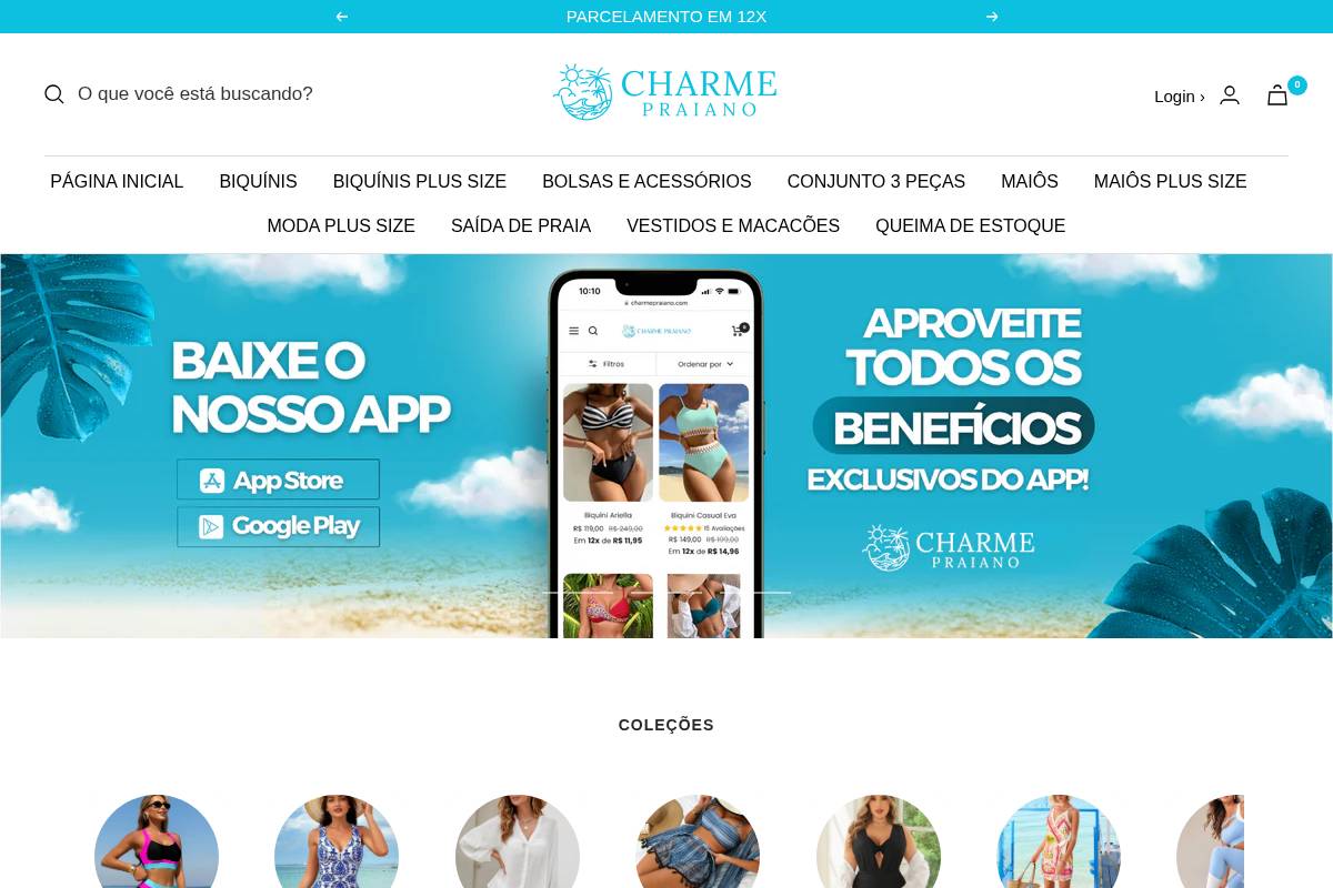 Charme Praiano homepage screenshot