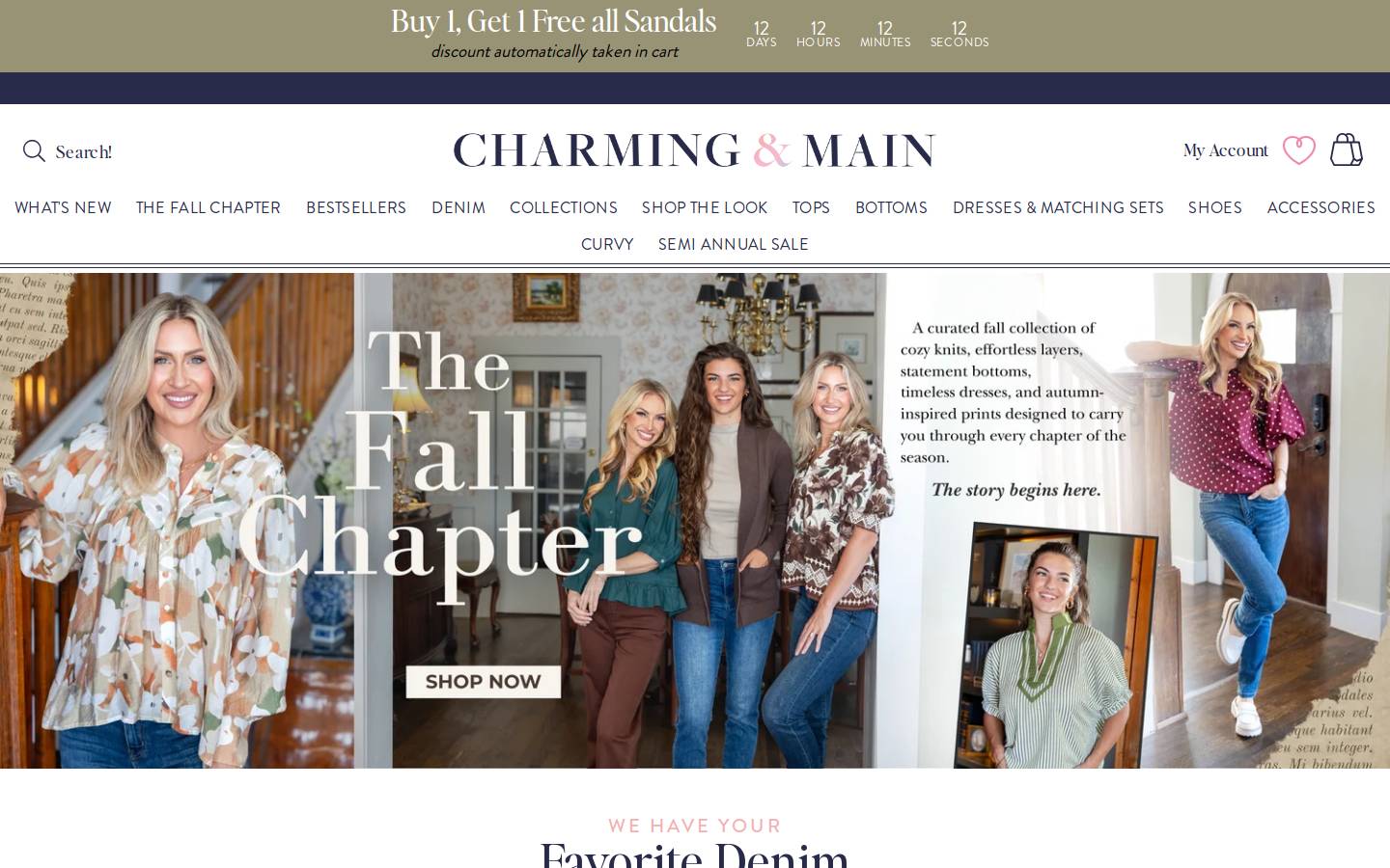charmingandmain.com homepage screenshot