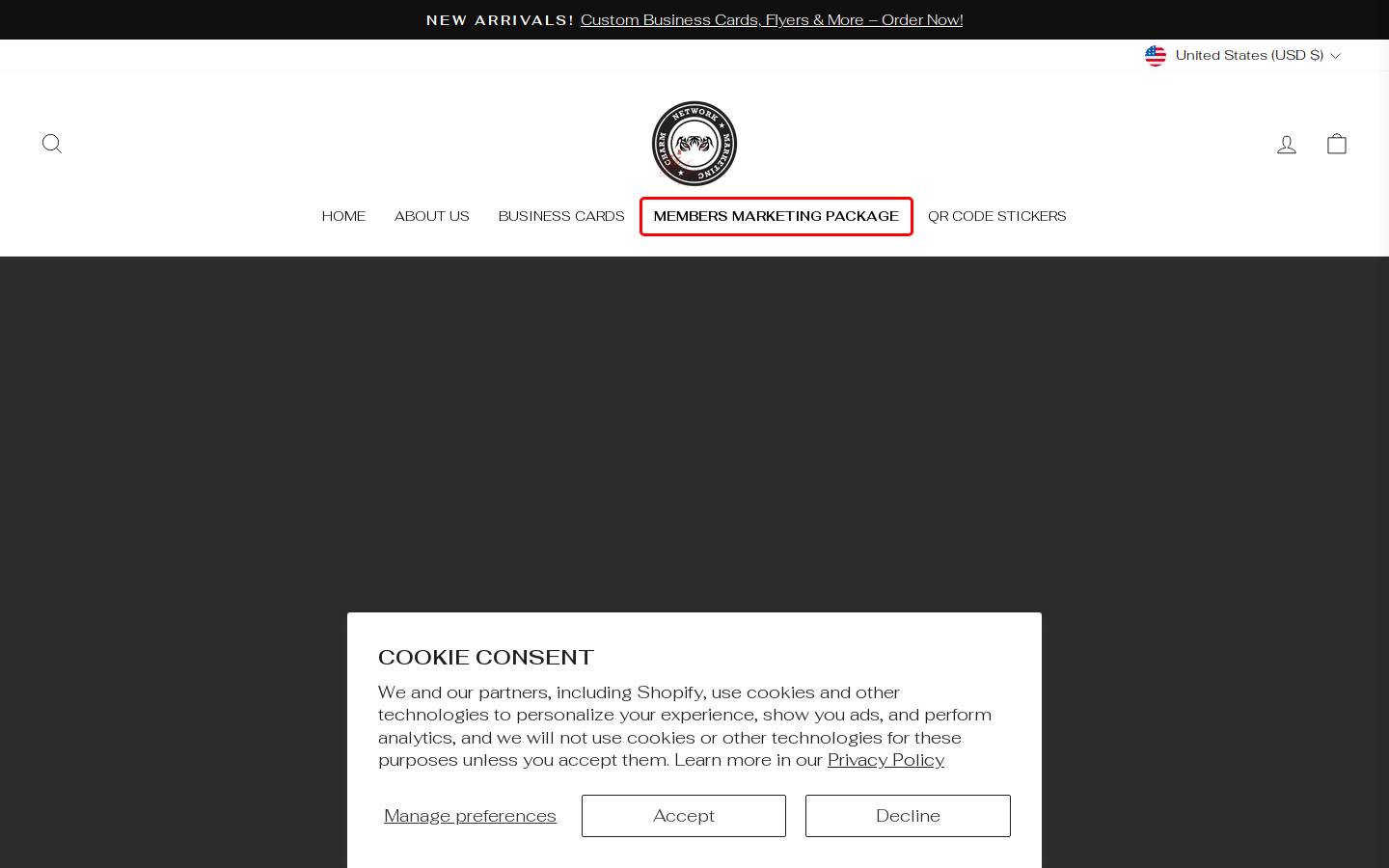 charmnetworkmarketing.shop homepage screenshot