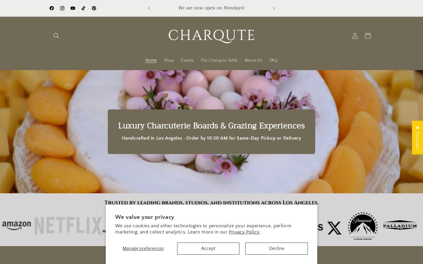 charqute.com homepage screenshot