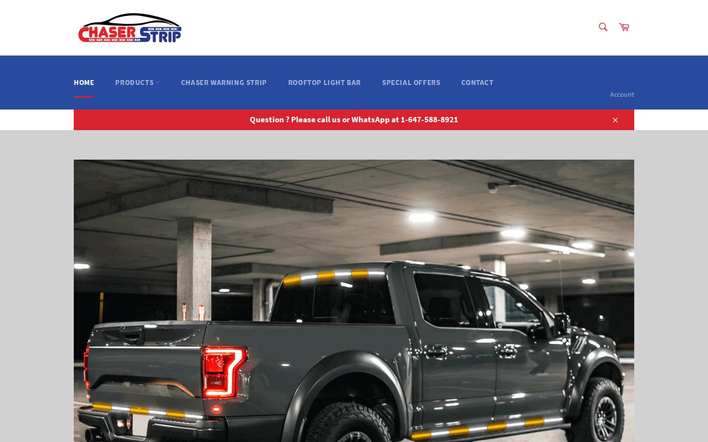 chaserstrip.com homepage screenshot