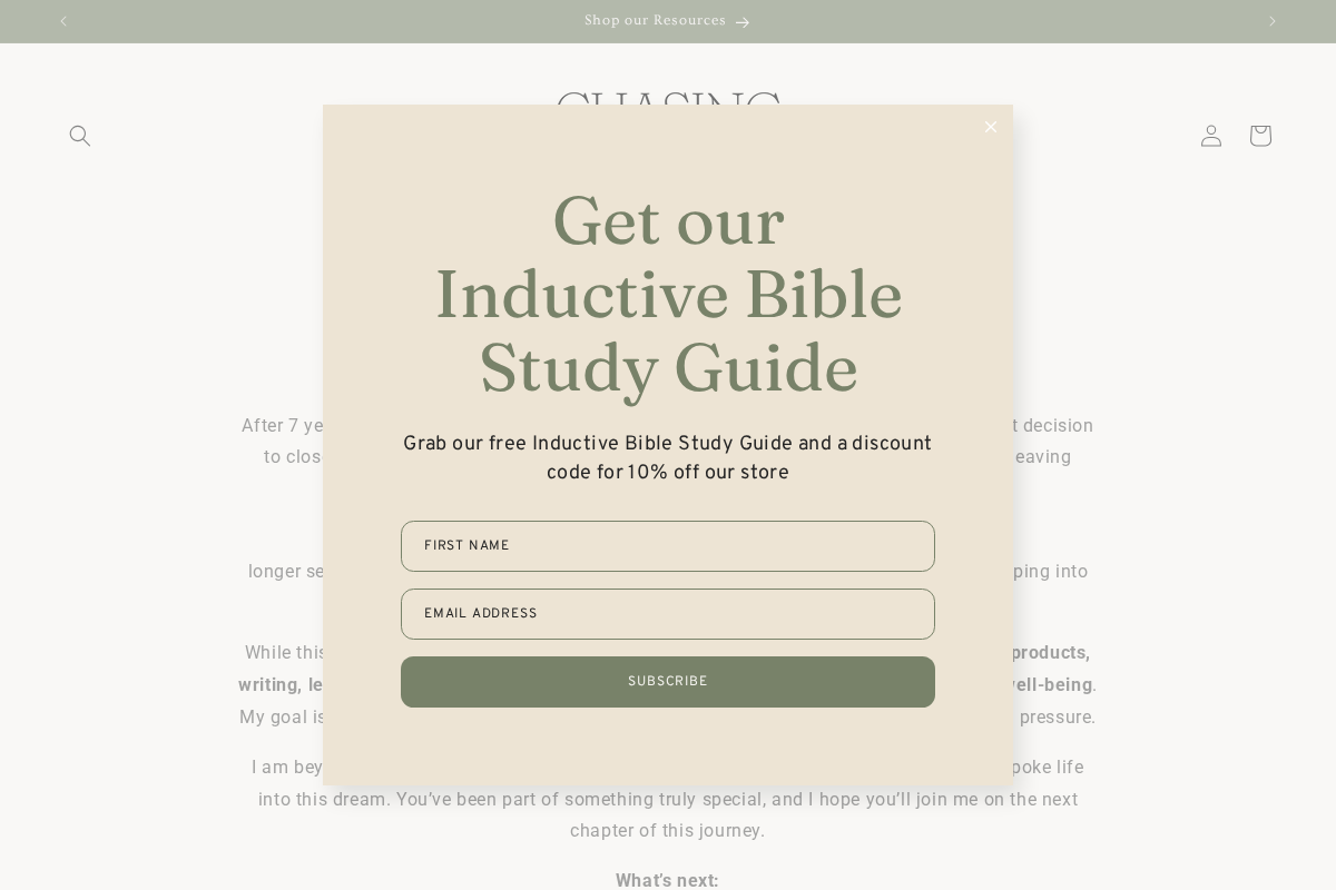 chasingsacred.com homepage screenshot