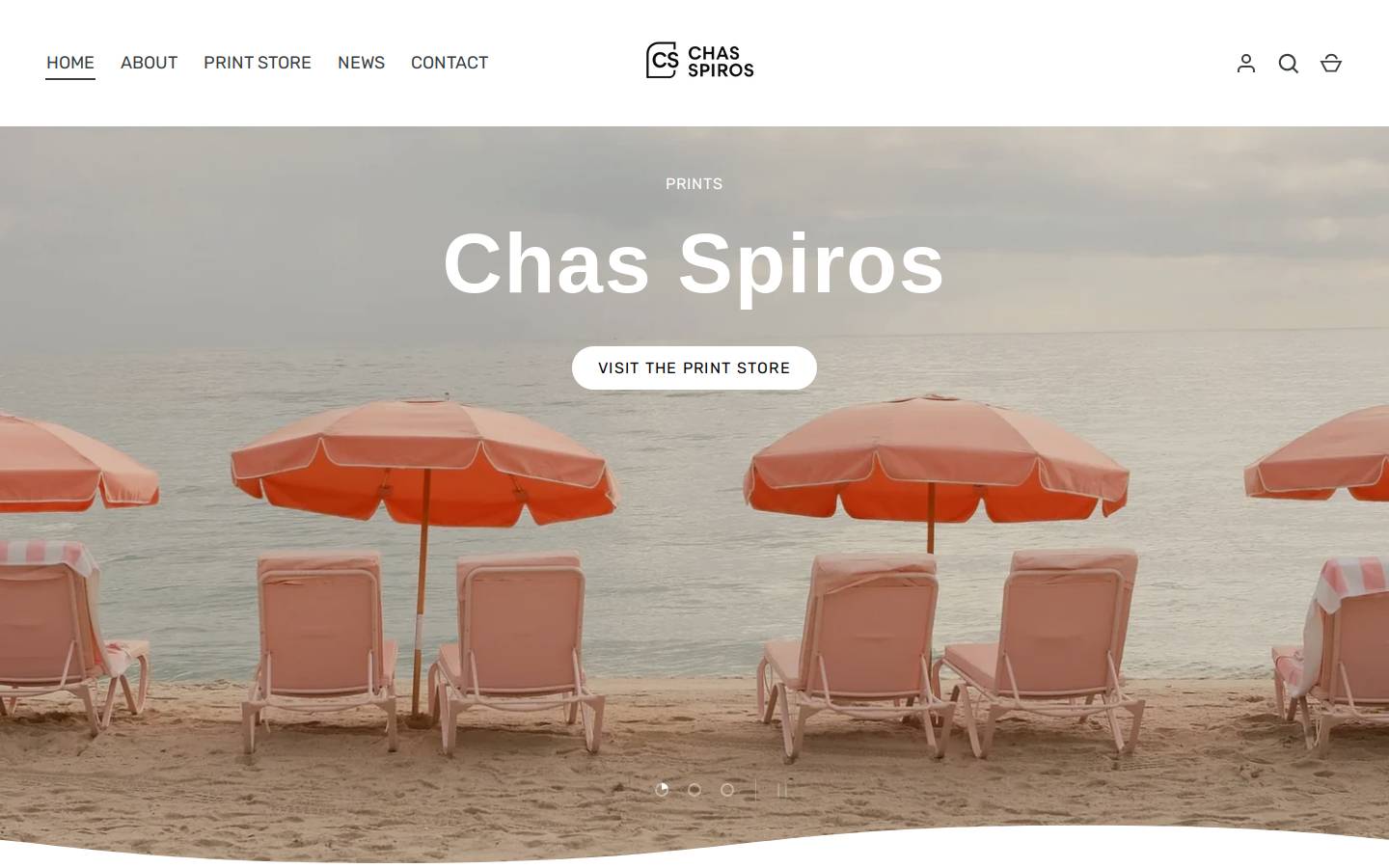 chasspiros.photography homepage screenshot