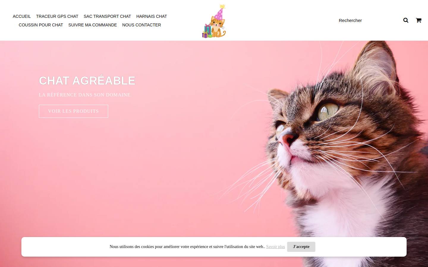 chatagreable.com homepage screenshot