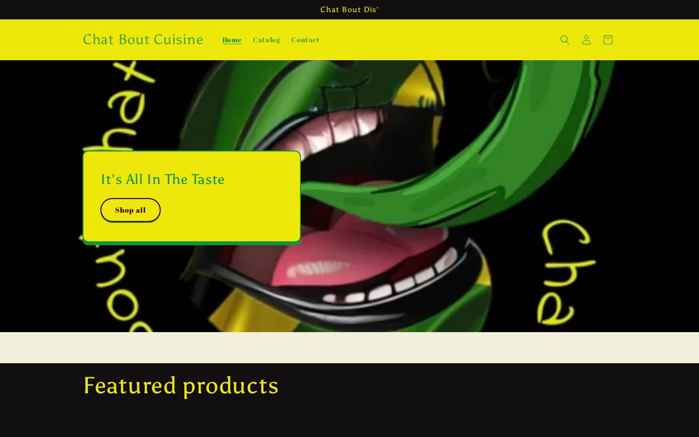 chatboutcuisine.com homepage screenshot