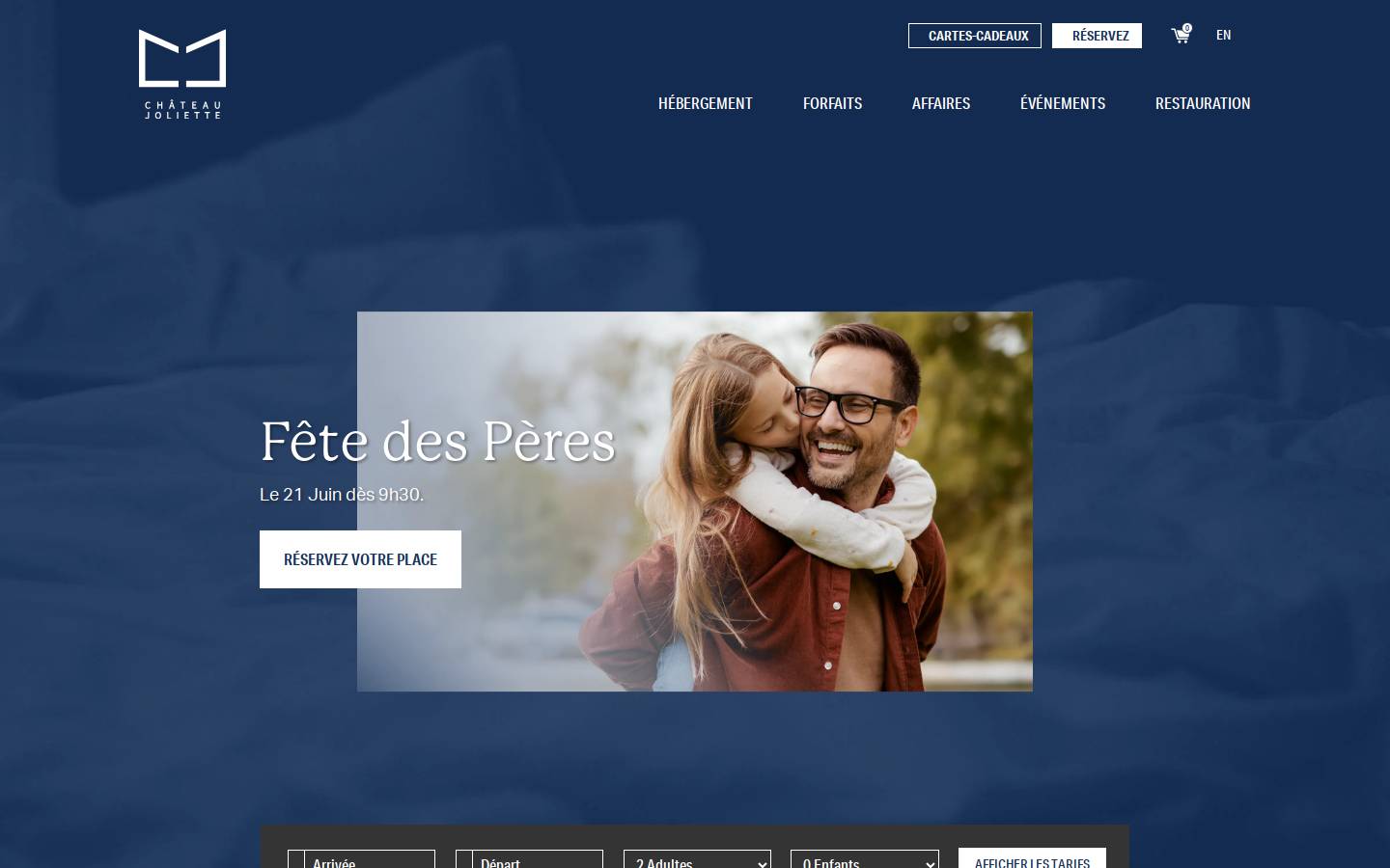 chateaujoliette.com homepage screenshot