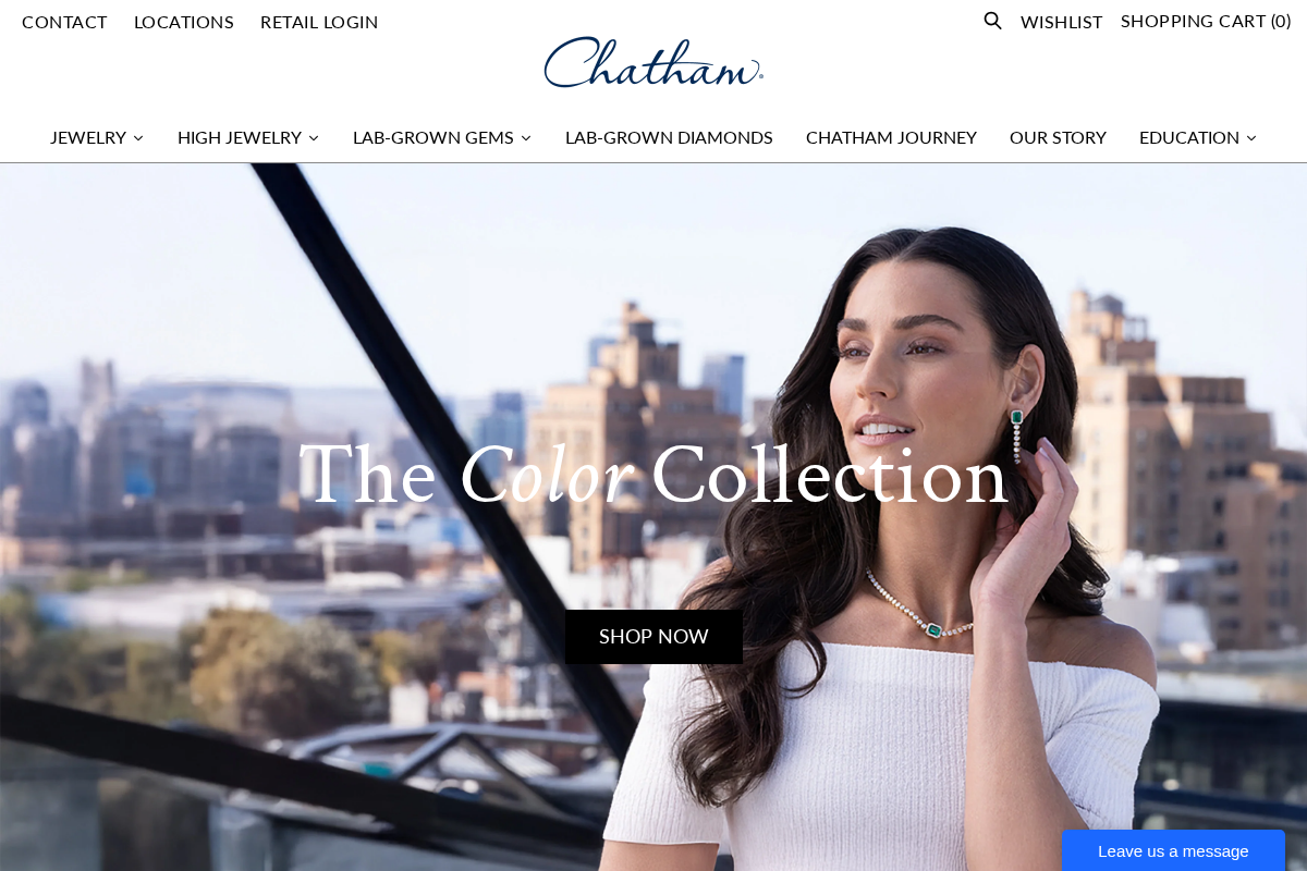 Chatham Gems homepage screenshot