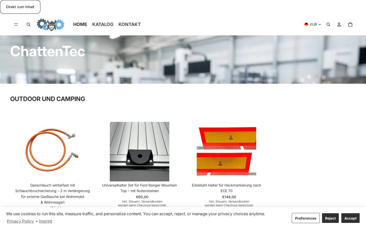 chattentec.de homepage screenshot