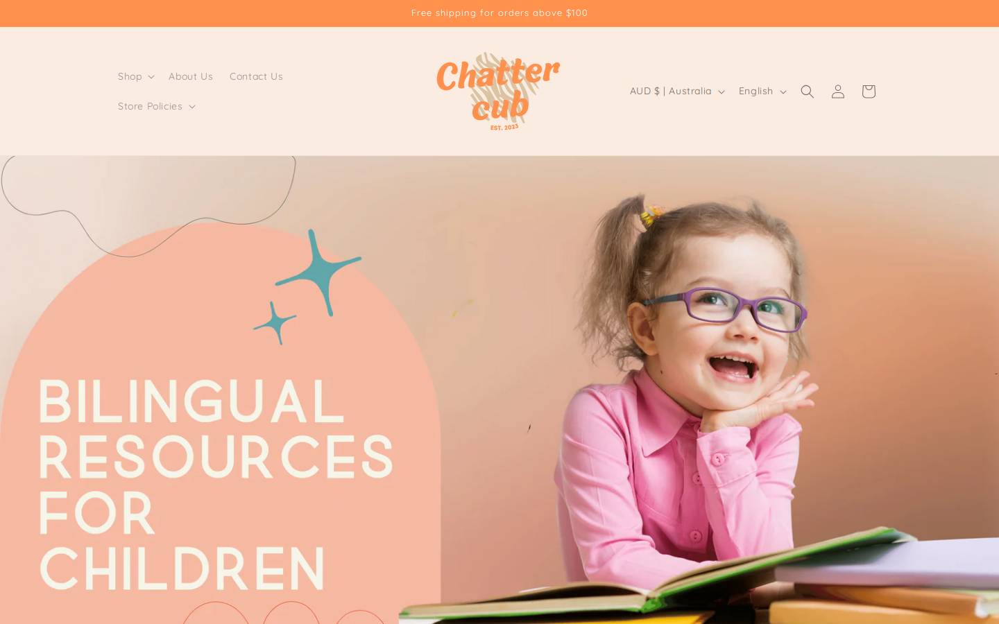 chattercub.com homepage screenshot