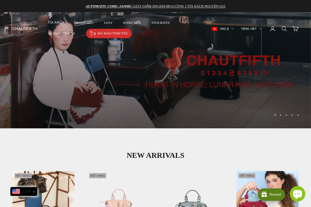 CHAUTFIFTH homepage screenshot
