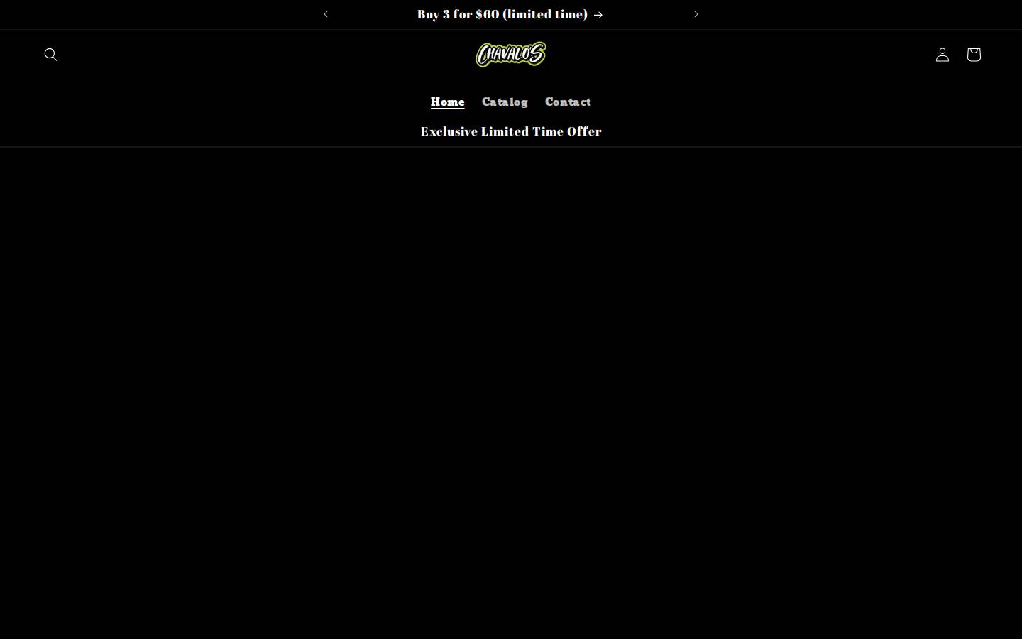 chavaloscaps.com homepage screenshot