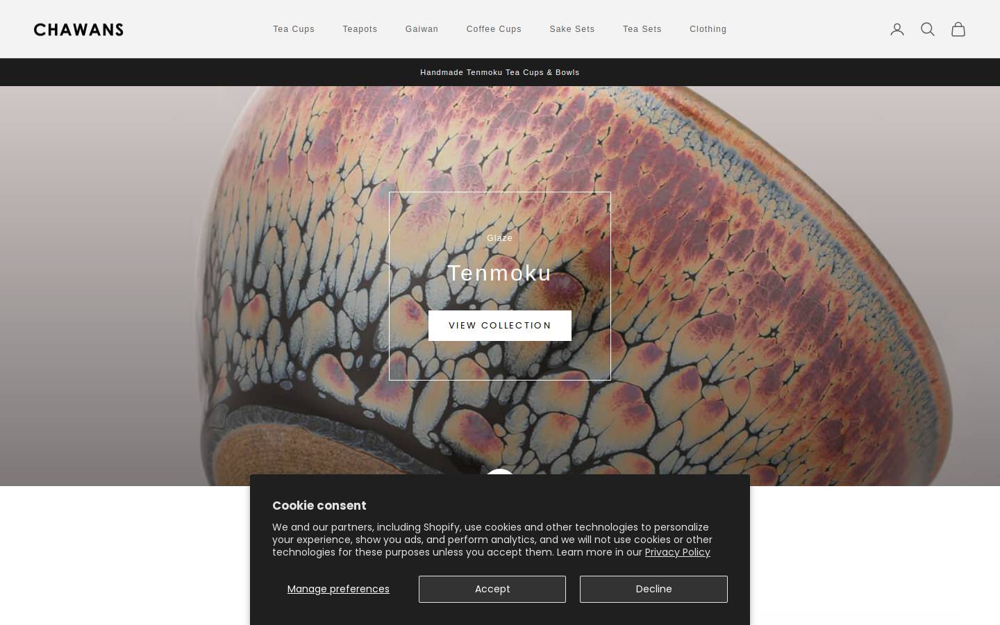 chawans.com homepage screenshot