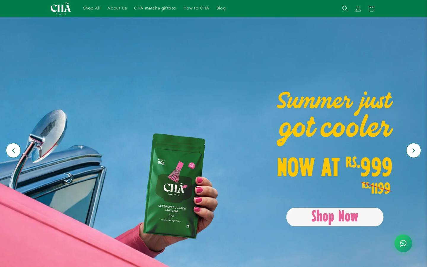 chawellness.in homepage screenshot