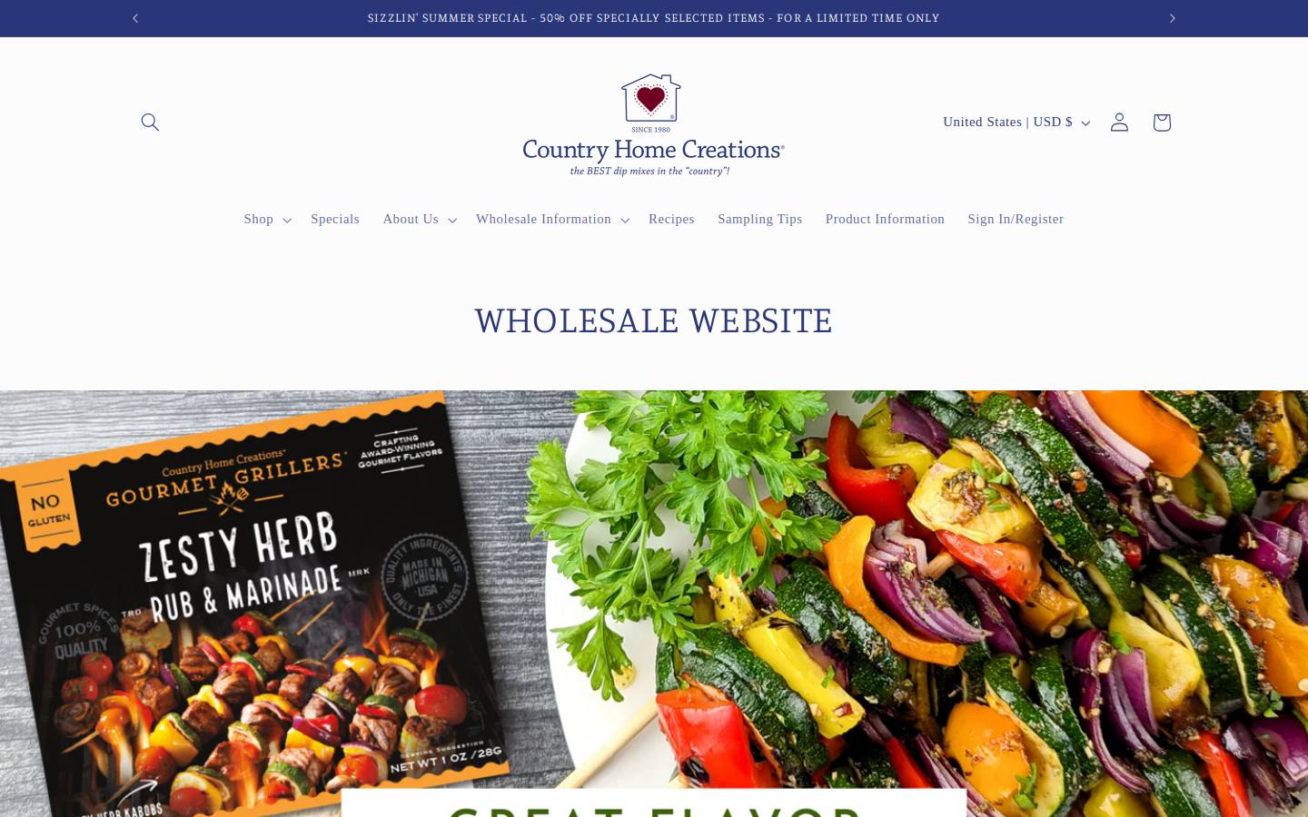 chcdips.com homepage screenshot