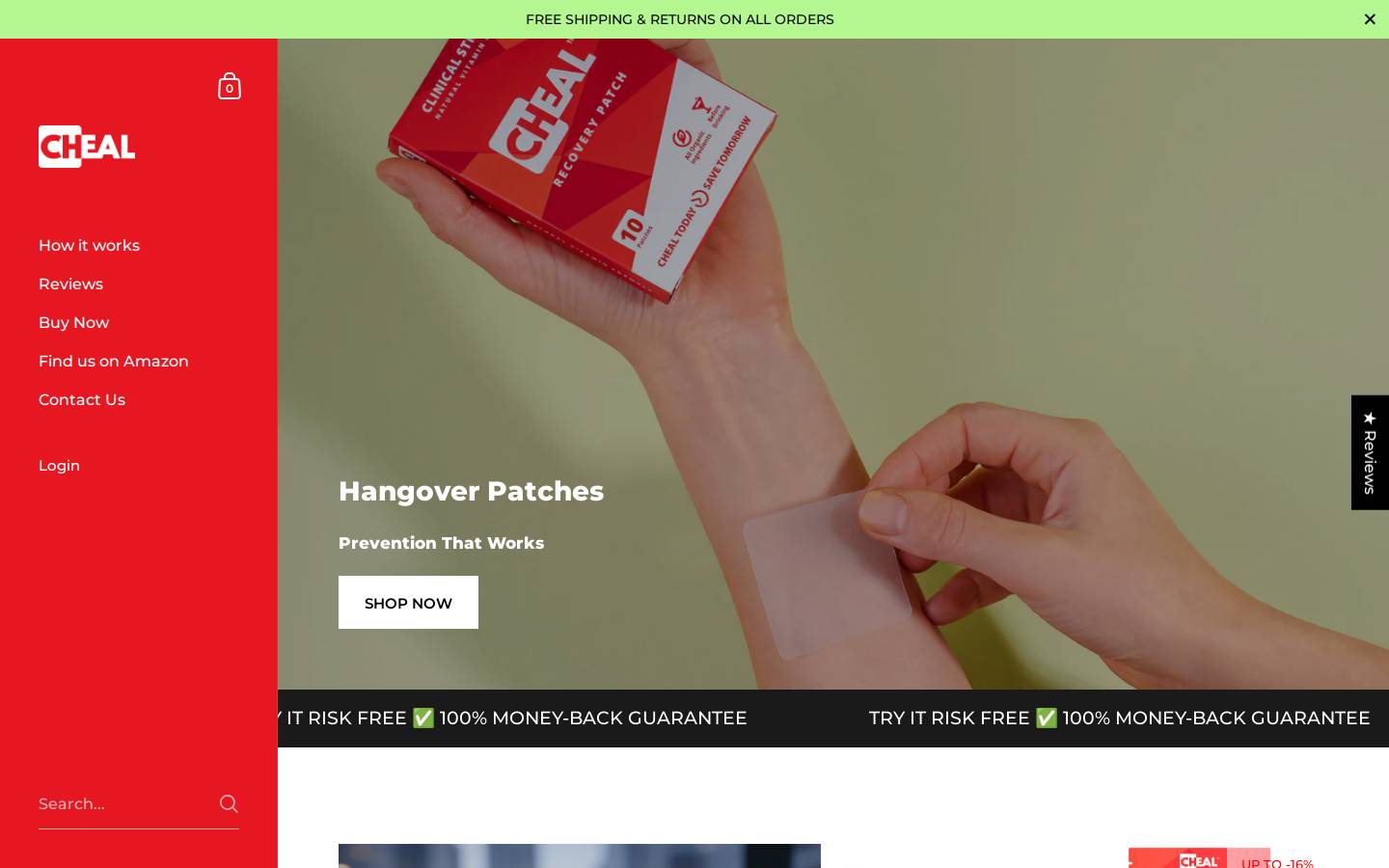 Cheal homepage screenshot