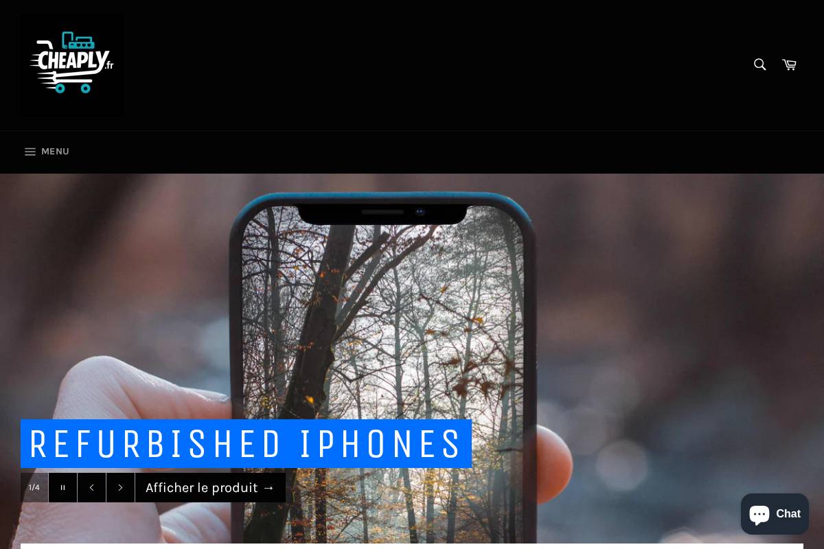 cheaply.fr homepage screenshot