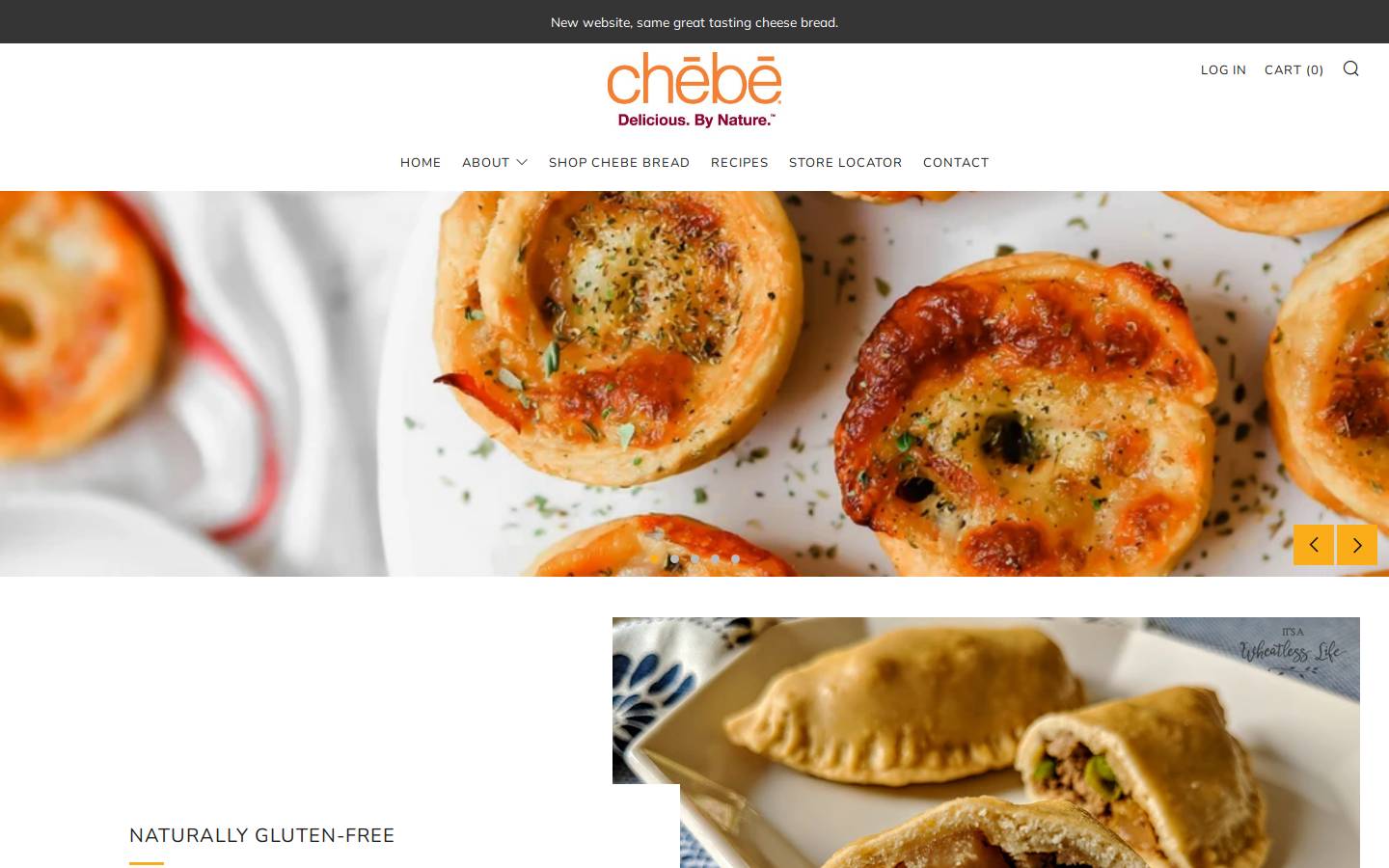 chebe.com homepage screenshot